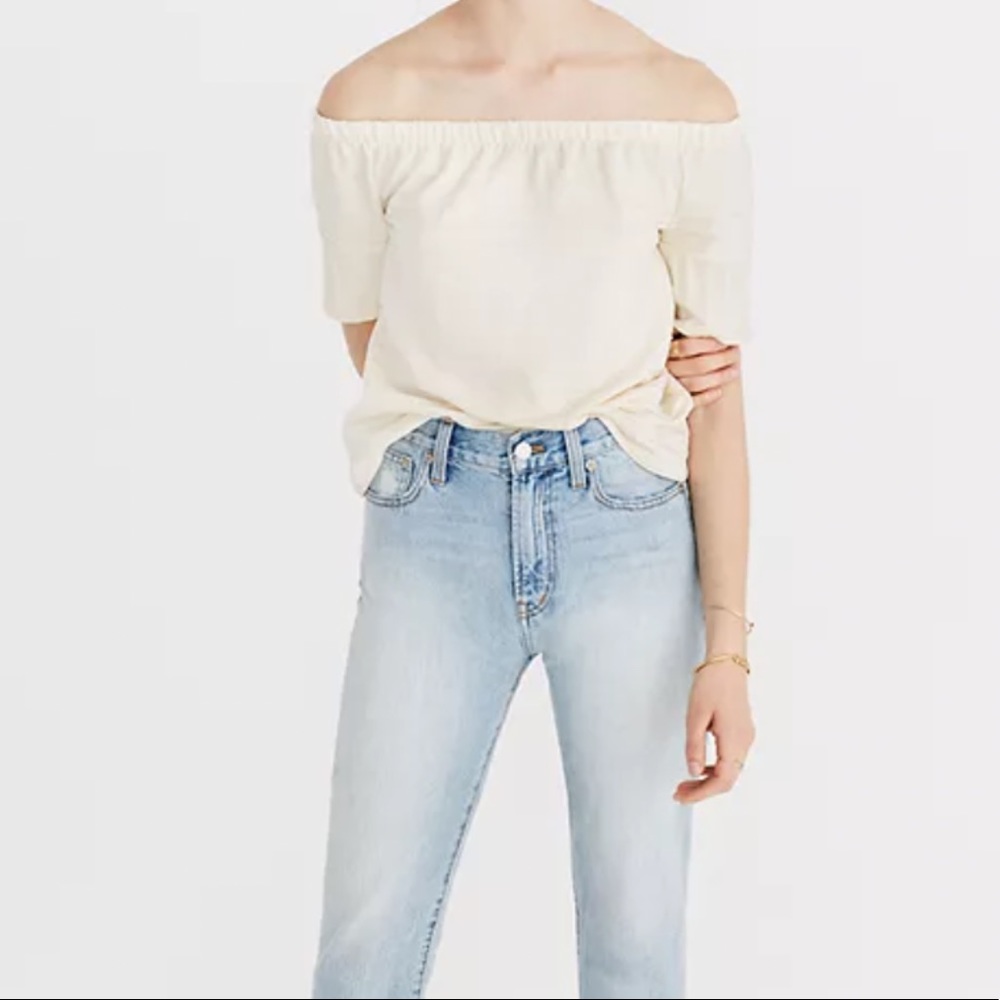 🪷5 for $25🪷 •nwt• Madewell textured off the shoulder top